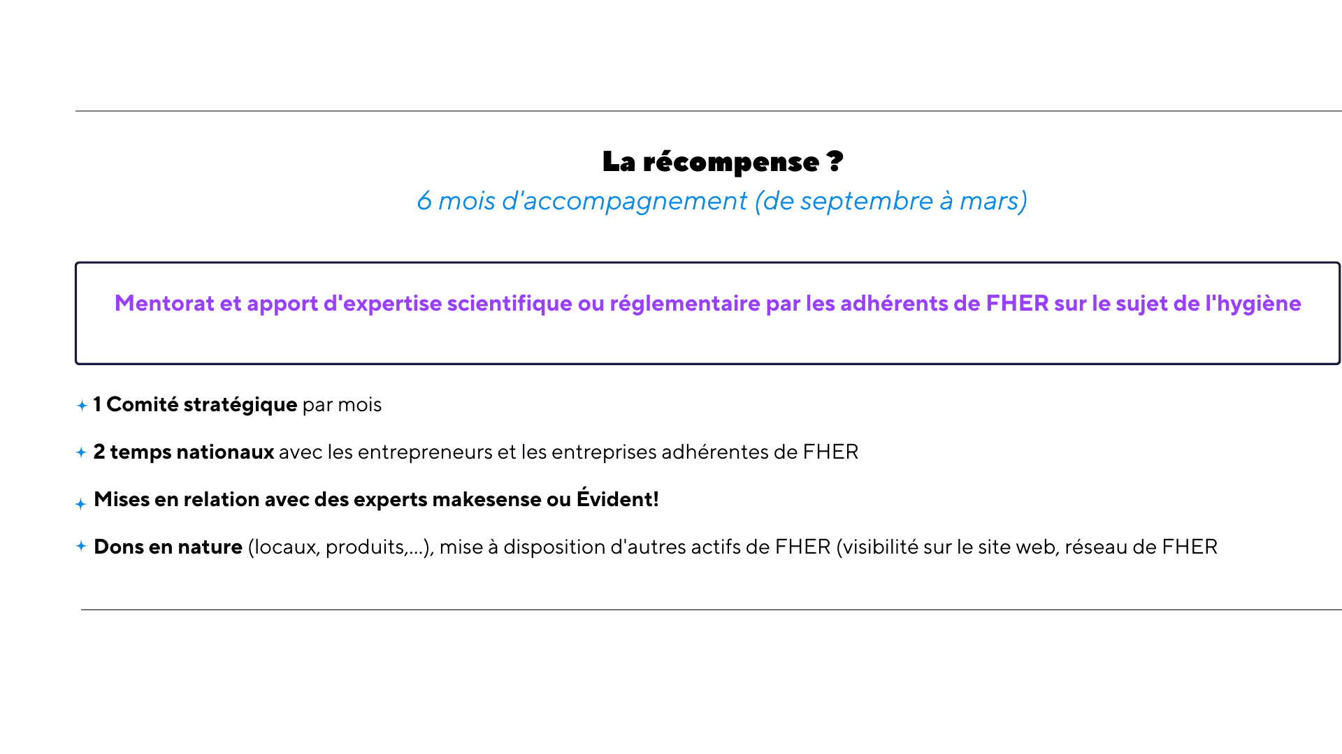 Les lauréats du projet FHER ENSEMBLE !